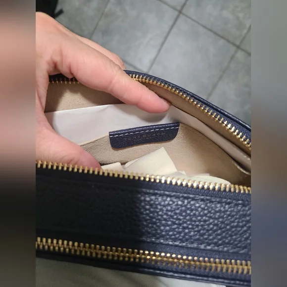 Tory Burch Navy Miller Mini Crossbody Bag Nwt - Picture 5 of 12